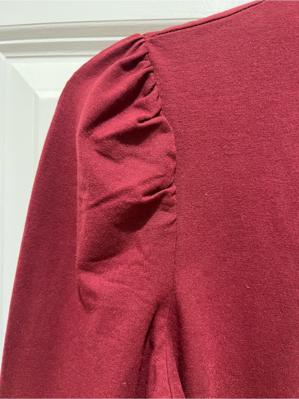 NWT GAP Mockneck Long-Sleeve Top in Burgandy Size Small - Picture 6 of 13